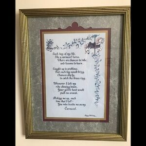 Rare Vintage Carousel Horse Picture